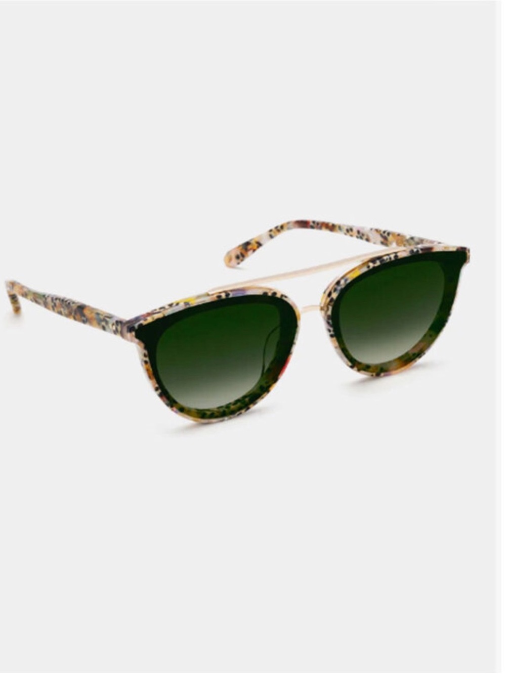 Krewe Clio Poppy Nylon 24K Sunglasses